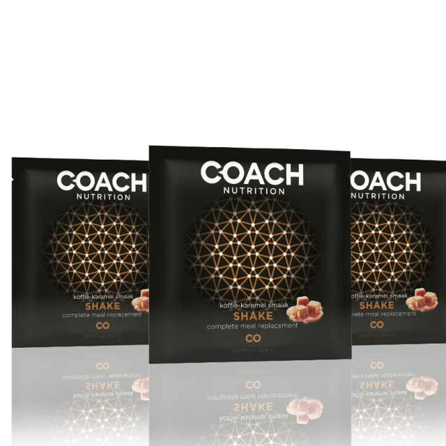 Coach Nutrition Shake zakjes Koffie Karamelshake